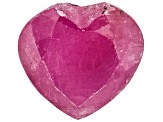 Red Ruby 5mm Heart 0.60ct Loose Gemstone