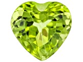 Green Peridot 5mm Heart 0.38ct Loose Gemstone