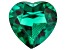 Green Lab Created Emerald 5mm Heart 0.31ct Loose Gemstone