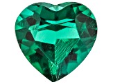 Green Lab Created Emerald 5mm Heart 0.31ct Loose Gemstone