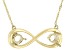 14k Yellow Gold 5mm Round 18-19" Semi-Mount Infinity Necklace