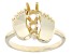 10k Yellow Gold 3-Stone Round Semi-Mount Ring