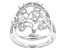 Rhodium Over Sterling Silver 3mm Round Semi-Mount Ring