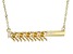 14k Yellow Gold 3mm Round 5-Stone Necklace Semi-Mount