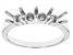 Rhodium Over Sterling Silver 4mm Round 4-Stone Ring Semi-Mount