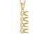 10k Yellow Gold 4mm Round 4-Stone Pendant Semi-Mount With Chain