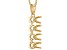 14k Yellow Gold 4mm Round 4-Stone Pendant Semi-Mount With Chain