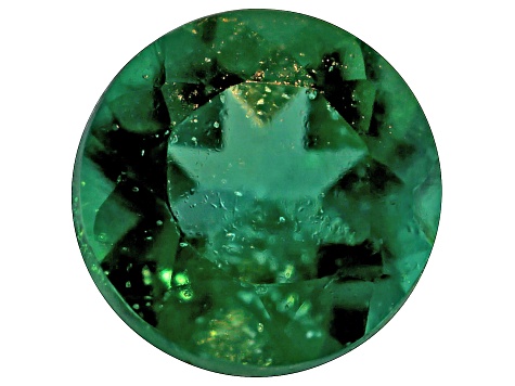 Lab Created Emerald 2mm Round 0.03ct Loose Gemstone
