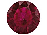 Lab Created Ruby 3.5mm Round 0.17ct Loose Gemstone