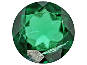Lab Created Emerald 3.5mm Round 0.12ct Loose Gemstone