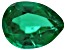 Lab Created Emerald 4x3mm Pear 0.11ct Loose Gemstone