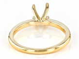 14K Yellow Gold 6mm Round Solitaire Ring Casting