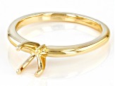 14K Yellow Gold 8x6mm Oval Solitaire Ring Casting