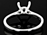 Sterling Silver 5.2mm Round Solitaire Ring Casting