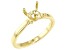 14K Yellow Gold 8mm Round Solitaire Ring Casting