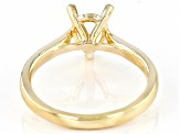 14K Yellow Gold 9x6mm Pear Shape Solitaire Ring Casting