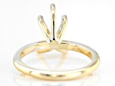 14K Yellow Gold 9x6mm Pear Shape Solitaire Ring Casting