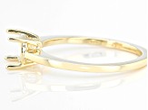 14K Yellow Gold 8x6mm Oval Solitaire Ring Casting