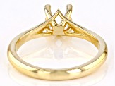14K Yellow Gold 6mm Round Solitaire Ring Casting