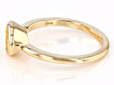 14K Yellow Gold 8x6mm Oval Solitaire Ring Casting