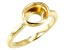 14K Yellow Gold 9x7mm Oval Solitaire Ring Casting