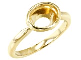 14K Yellow Gold 9x7mm Oval Solitaire Ring Casting