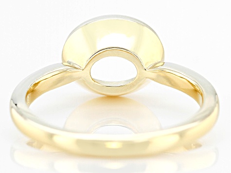 14K Yellow Gold 9x7mm Oval Solitaire Ring Casting