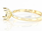 14K Yellow Gold 8x6mm Oval Solitaire Ring Casting