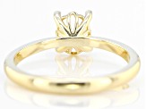 14K Yellow Gold 8x6mm Oval Solitaire Ring Casting