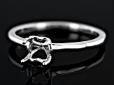 Sterling Silver 6mm Round Solitaire Ring Casting