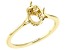 14K Yellow Gold 8x6mm Cushion Solitaire Ring Casting