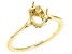 14K Yellow Gold 10x8mm Cushion Solitaire Ring Casting