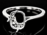 Sterling Silver 10x8mm Cushion Solitaire Ring Casting