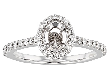 White Lab-Grown Diamond 14K White Gold 3-Stone Engagement Ring 2.00ctw