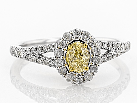 yellow diamond natural 75ctw 14k tone ring gold jtv
