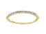 White Diamond 10k Yellow Gold Band Ring 0.15ctw