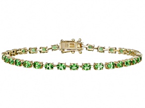 Tsavorite 10k Yellow Gold Bracelet 5.00ctw