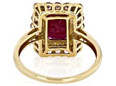 John Saul Ruby With Pink Sapphire With White Diamond 10k Yellow Gold Ring 3.14ctw