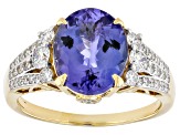 Tanzanite 14k Yellow Gold Ring 3.65ctw