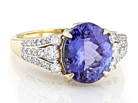 Tanzanite 14k Yellow Gold Ring 3.65ctw