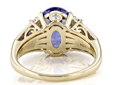 Tanzanite 14k Yellow Gold Ring 3.65ctw