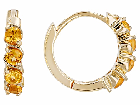 Spessartite 10k Yellow Gold Earrings 0.54ctw