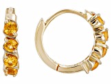 Spessartite 10k Yellow Gold Earrings 0.54ctw