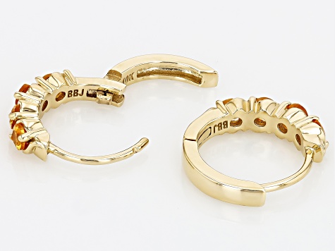 Spessartite 10k Yellow Gold Earrings 0.54ctw
