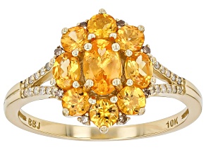 Orange Spessartite 10k Yellow Gold Ring 1.80ctw