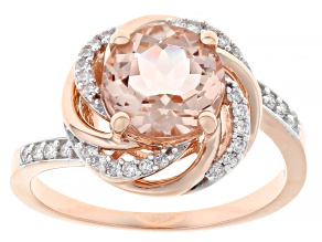 Morganite 10k Rose Gold Ring 1.85ctw