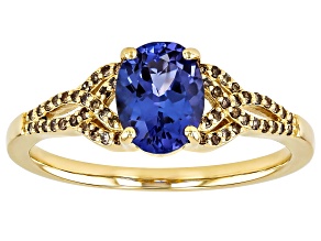 Tanzanite 10k Yellow Gold Ring 1.26ctw