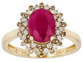 John Saul Ruby 10k Yellow Gold Ring 2.61ctw