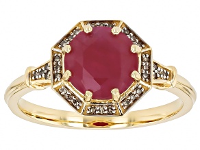John Saul Ruby 10k Yellow Gold Ring 2.29ctw
