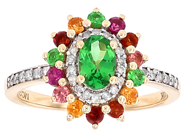 jewel 0103です Multi-Garnet 10k Yellow Gold Ring 1.15ctw - CGD147 | JTV